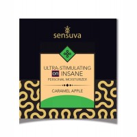 Лубрикант пробник Sensuva - Ultra-Stimulating On Insane Карамельное Яблоко 6 мл Съедобный стимулирующий