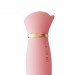 Вибратор с подогревом и вакуумной стимуляцией клитора Zalo - ROSE Vibrator Strawberry Pink