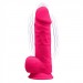 Фаллоимитатор с вибрацией SilexD Norman Vibro Pink Model 1 size 8,5in двухслойный, диаметр 5см