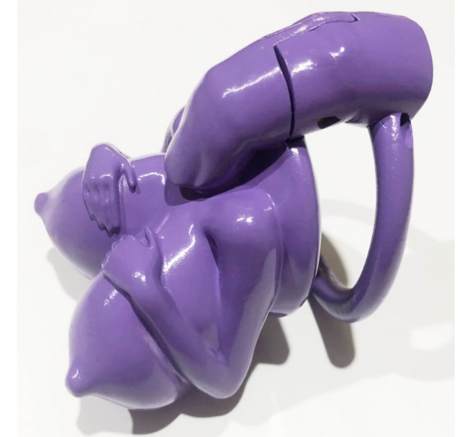 Пояс верности для мужчин Big Boobs New Chastity Device Purple Bdsm4u