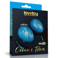 Вагинальные шарики для тренировки мышц Lovetoy Oceans Toner Egg Set
