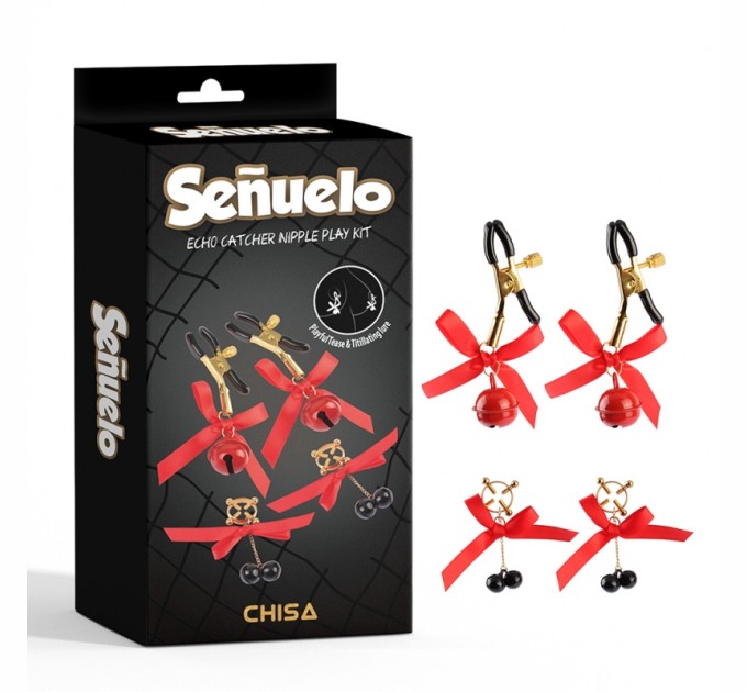 Зажими для сосков, два комплекта Chisa Echo Catcher Nipple Play Kit