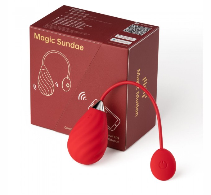 Смарт-виброяйцо Magic Motion Sundae Red