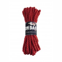 Хлопковая веревка для Шибари Feral Feelings Shibari Rope 8 м Красная