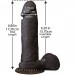 Фаллоимитатор Doc Johnson The Realistic Cock 6 inch Black - ULTRASKYN, Vac-U-Lock, диаметр 4,3см