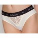 Трусики с широкой резинкой и кружевом Passion PS001 PANTIES Белый S