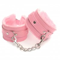 БДСМ-наручники мягкие We Love розовые