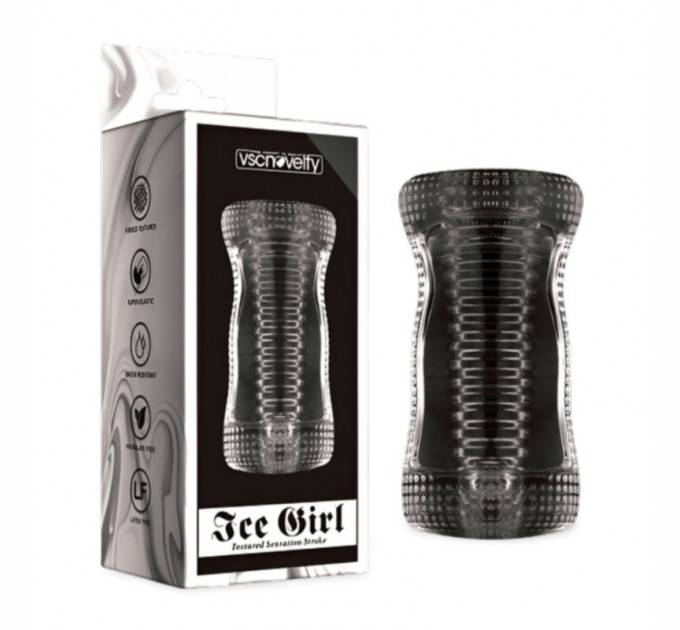 Прозрачный мастурбатор для мужчин Ice Girl Textured Sensation Stroker Vscnovelty