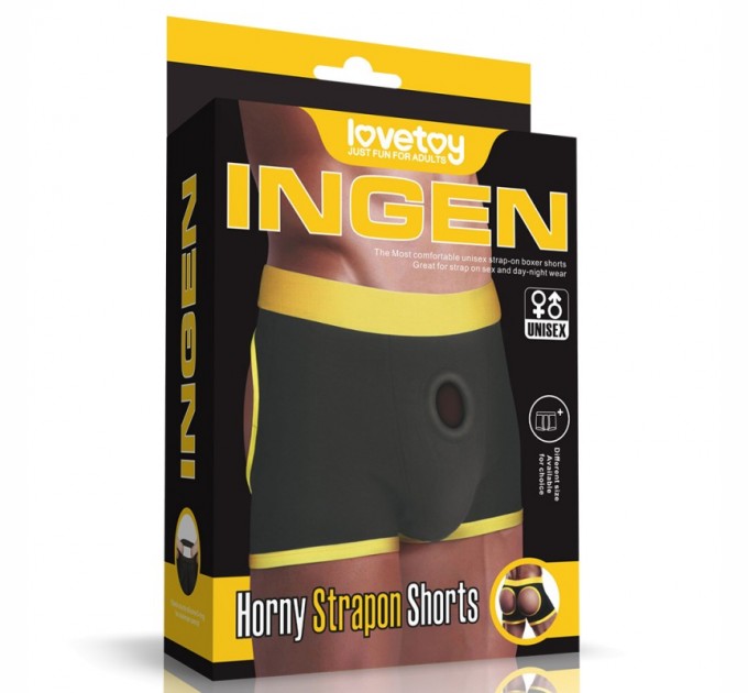 Шорты унисекс для страпона Lovetoy Horny Strapon Medium