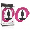 Черная анальная пробка Lovetoy с розовым хвостом Silicone Anal Plug with Pony Tail