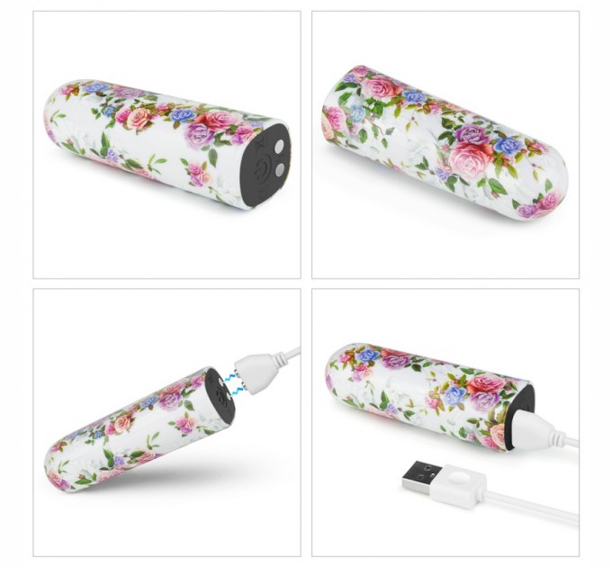 Компактный вибратор с принтом Lovetoy Rechargeable Aphrodite Massager