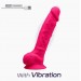 Фаллоимитатор с вибрацией SilexD Vetus Vibro Pink Model 1 size 8in двухслойный, диаметр 4,2см