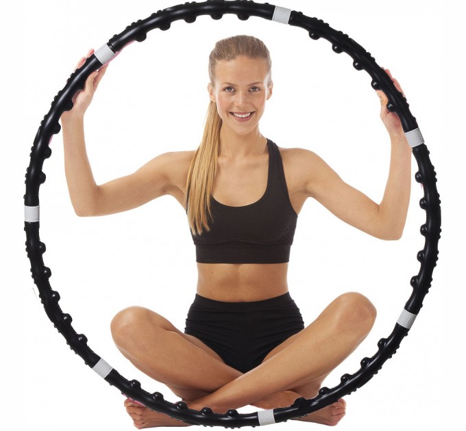 Утяжеленный массажний обруч Хула Хуп с магнитами Massaging exerciser