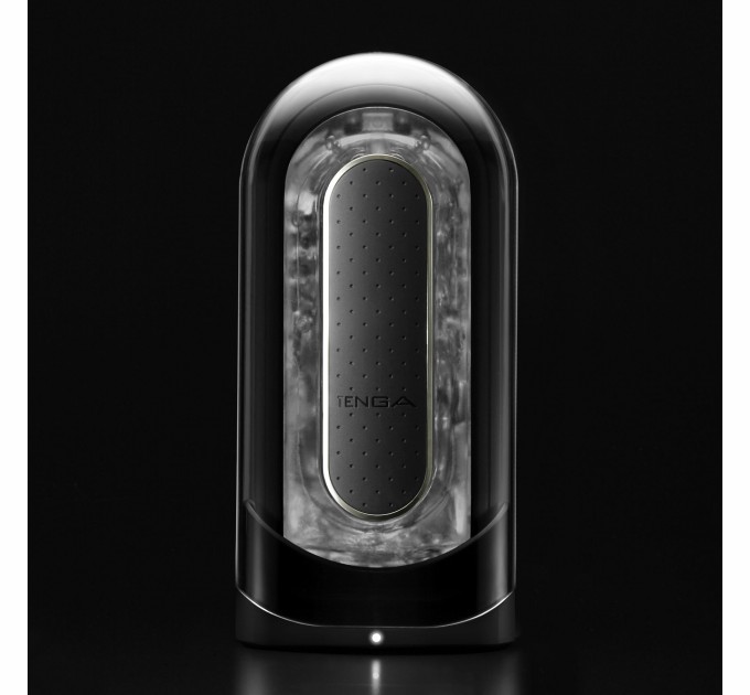 Мастурбатор Tenga Flip Zero Electronic Vibration Black, изменяемая интенсивность, раскладной