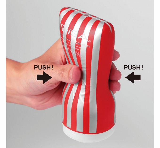 Мастурбатор Tenga Squeeze Tube Cup (мягкая подушечка) сдавливаемый