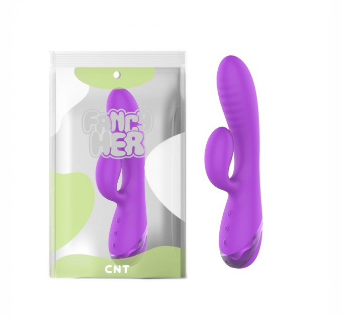 Нежный вибратор для женщин Naughty Hon Inflatable Vibrator Purple Cnt