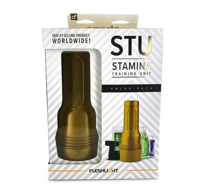 Мастурбатор Fleshlight STU Value Pack: присоска, смазка, чистящее и восстанавливающее