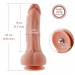 Ультрареалистичный фаллоимитатор для секс-машин Hismith 8.3″ 2-layers Silicone Flesh Dildo двухслой