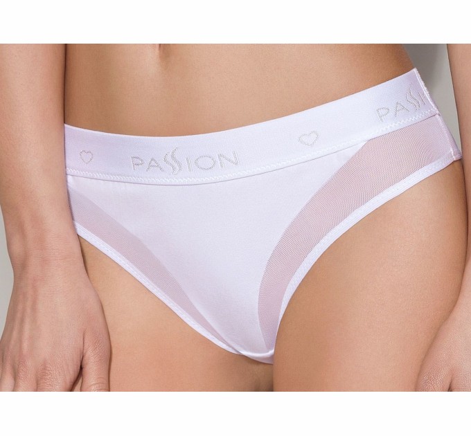 Трусики с прозрачной вставкой Passion PS002 PANTIES Белый M