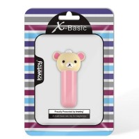Мини вибро-пуля мишка Lovetoy X-Basic Bear Mini Bullet 7 см Розовый