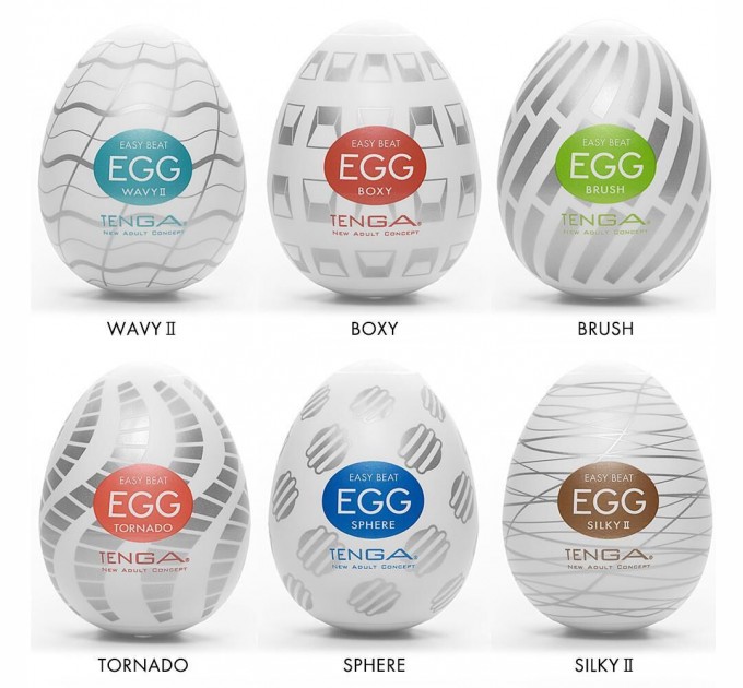 Набор яиц-мастурбаторов Tenga Egg New Standard Pack 6 яиц