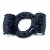 Эрекционное вибро кольцо BOYS of TOYS Vibrating Cock Ring Double Black BS6700037