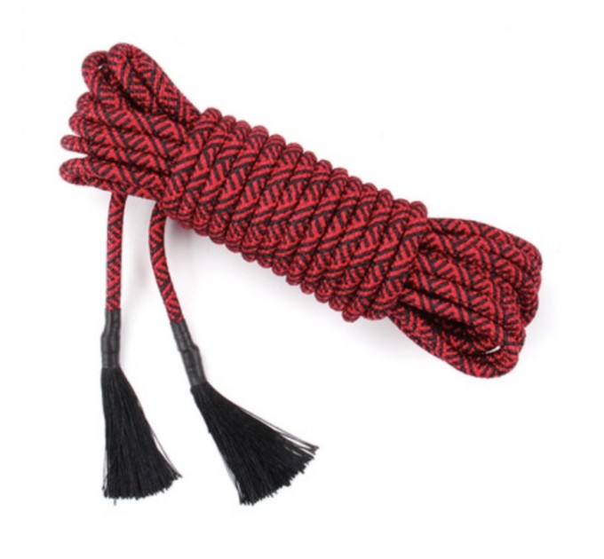 Бондажная нейлоновая веревка красная 10 метров Bdsm4u