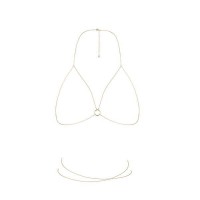 Цепочка портупея Bijoux Indiscrets Magnifique Bra Chain - Gold украшение на тело