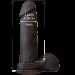 Фаллоимитатор Doc Johnson The Realistic Cock 8 inch Black - Ultraskyn Vack-U-Lock диаметр 5.1см