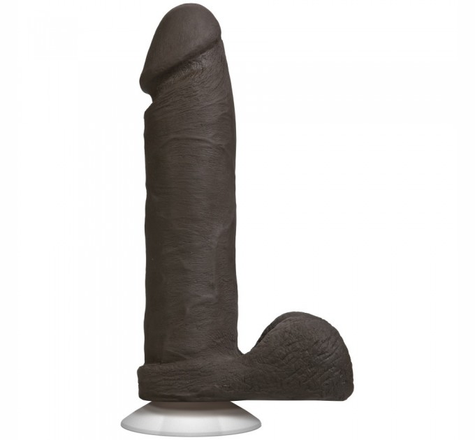 Фаллоимитатор Doc Johnson The Realistic Cock 8 inch Black - ULTRASKYN, Vack-U-Lock, диаметр 5,1см