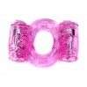 Эрекционное вибро кольцо BOYS of TOYS Vibrating Cock Ring Double Pink BS6700033