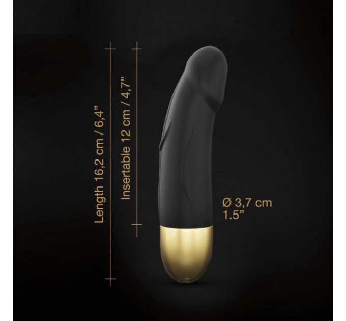 Вибратор Dorcel Real Vibration S Gold 2.0, диам 3,7см, перезаряжаемый, для точки G