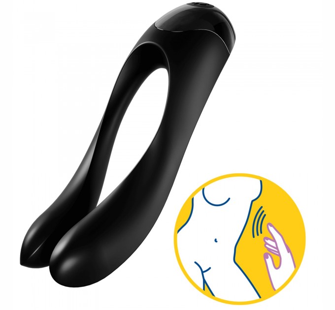 Вибратор на палец Satisfyer Candy Cane Black