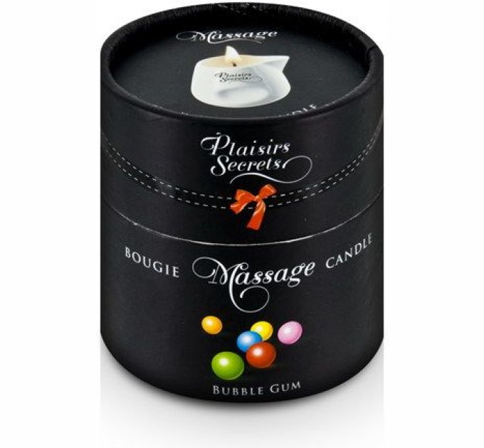 Массажная свеча Plaisirs Secrets Bubble Gum (80 мл)