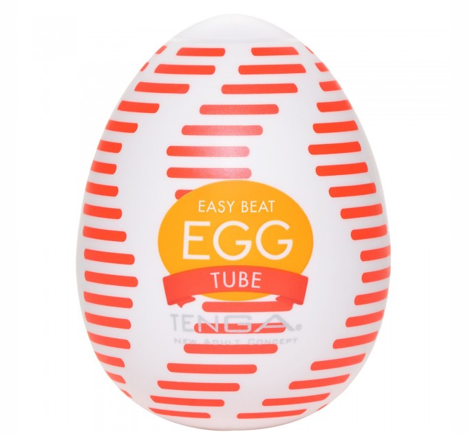 Мастурбатор-яйцо Tenga Egg Tube рельеф с продольными линиями