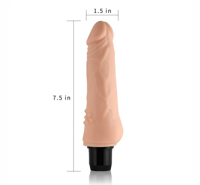 Реалистичный вибратор с шипами Lovetoy Xtreme Feel Cyberskin Vibrator