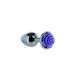 Металлическая анальная пробка Lux Active с розой - Rose Anal Plug - Purple вибропуля в подарок
