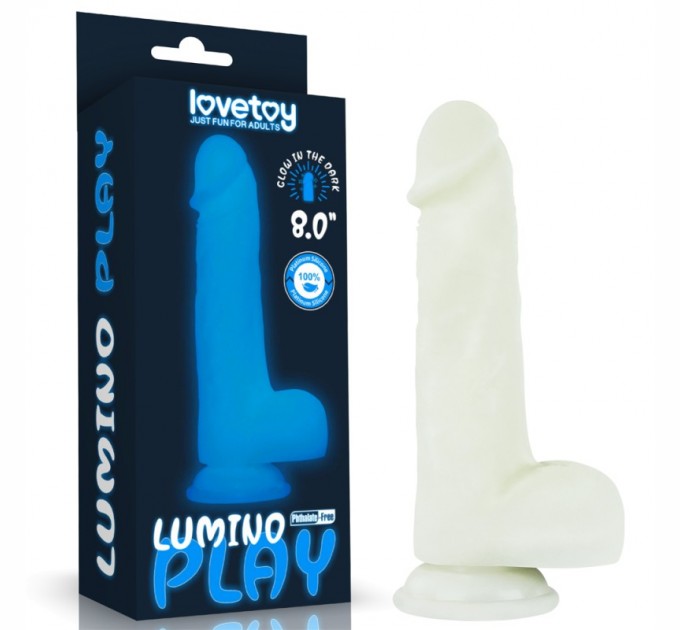 Фаллоимитатор светящийся Lumino Play Silicone Dildo 8.0 Lovetoy