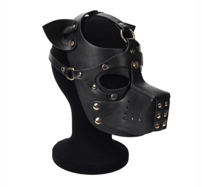 Неопреновая маска Puppy Face Leather Dog Mask Black Bdsm4u