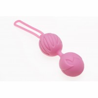 Вагинальные шарики Adrien Lastic Geisha Lastic Balls BIG Pink L диаметр 4см вес 90гр