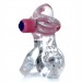 Эрекционное вибро кольцо BOYS of TOYS Tongue Vibro Cock Ring 9,5 см Clear BS6700051