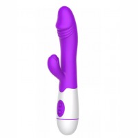 Вибратор-кролик We Love для двойной стимуляции фиолетовый USB