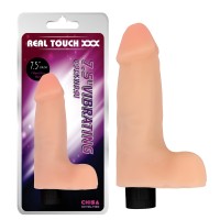 Мультискоростной вибратор с мошонкой 7.5 Vibrating Cock No.01 Chisa