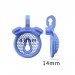 Мужской пояс верности 3D Mini Chastity Cage ZX-1Z Flat Ring Arc-shaped ring Blue Bdsm4u