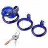 Пояс верности для мужчин в форме рыбки Resin Chastity Device Blue Bdsm4u