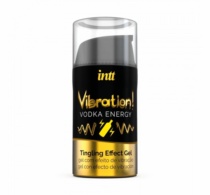 Жидкий вибратор Intt Vibration Vodka (15 мл), съедобный, сильный согревающий эффект