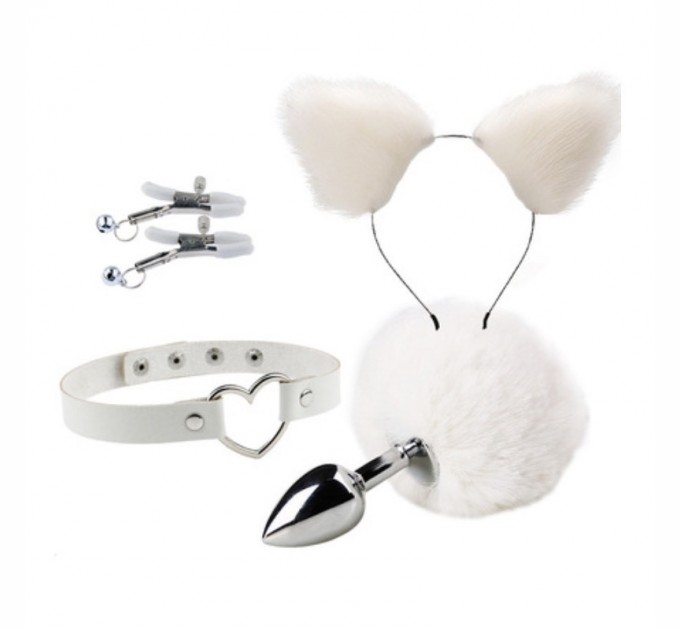 Набор для сексуальных игр для пар Bondage Toys Kit White Bdsm4u