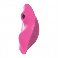 Вакуумный клиторальный стимулятор в трусики с вибрацией SUNROZ PulseSuck Pro 2 Bluetooth 10 см Розовый