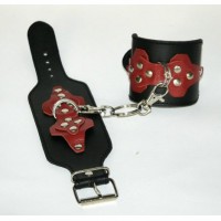 Кожаные наручники Scappa Черные HC-10