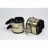 Кожаные наручники Scappa Черные HC-7